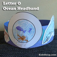 Preschool Kindergarten O for Ocean Craft and Activity