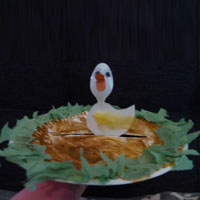 duck paper plate craft and rhyme for preschool and kindergarten