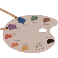 Colors recognition activity for preschool