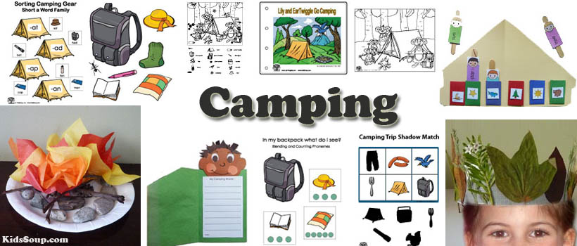 Camping Preschool Activities Crafts And Games Kidssoup