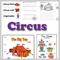 Preschool and kindergarten Circus Activities and Crafts