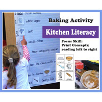 Preschool Kindergarten Kitchen Literacy Activity