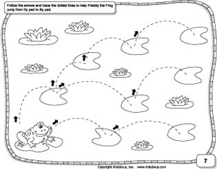 curved line preschool prewriting skills worksheet