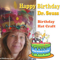 Dr. Seuss silly hat craft and birthday activities