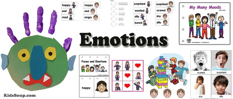 Emotions and Feelings preschool and kindergarten activities and crafts