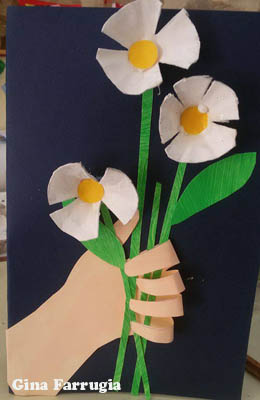 Mother's Day preschool flower craft and poem