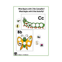 C for caterpillar and b for butterfly literacy activities for preschool