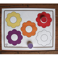 Color learning game and activity for preschool