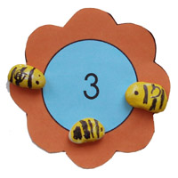 preschool bee number sense activity and printable