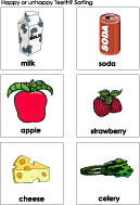 Good or not good for my teeth activity and printables for preschool and kindergarten
