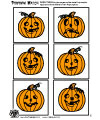 preschool and kindergarten pumpkin matching game