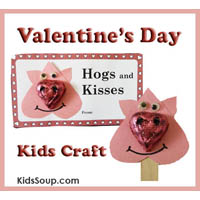Valentine's Day craft and printables for kids
