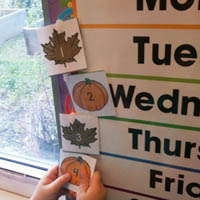 In the Preschool Classroom Calendar Activities and Lesson