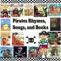 Pirates rhymes, songs, and books for preschool