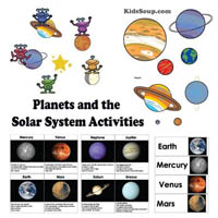 Preschool Kindergarten Space and Planets Activities and Crafts