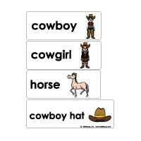 Wild West Word Wall and Activities