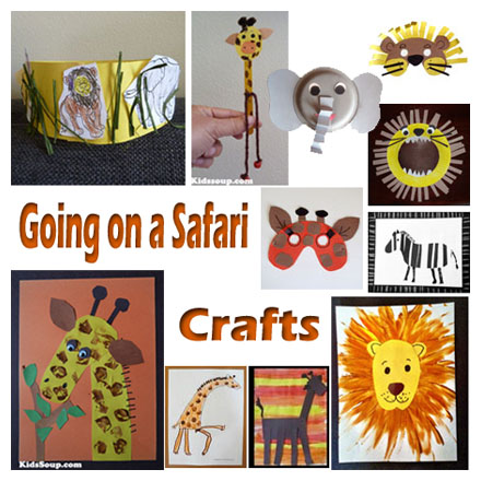 Going on a Safari crafts, activities, games, and emergent readers for  preschool and kindergarten | KidsSoup