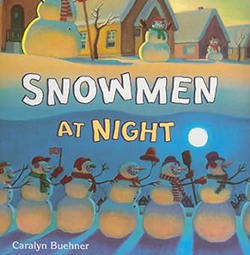 Snowman at night picture book preschool and kindergarten