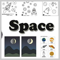 Preschool Kindergarten Space Activities and Crafts