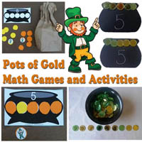 Pot of Gold Make Five Activity and Printables