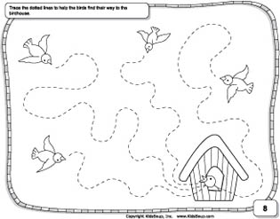 Wavy lines prewriting skills preschool worksheet