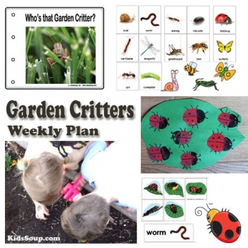 Garden Critters Preschool weekly plan and activities