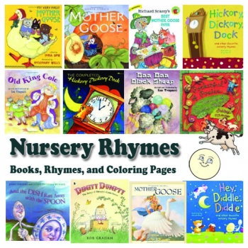 Nursery Rhymes Books, Coloring Pages, and Songs