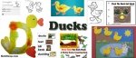 Ducks activities and crafts for preschool and kindergarten