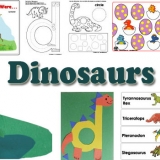 Dinosaurs activities and crafts for preschool and kindergarten