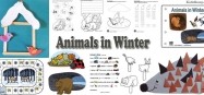 Animals in Winter preschool and kindergarten activities and crafts