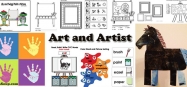 Art and Artist activities, crafts, and lessons for preschool and kindergarten