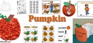 Pumpkin Activities, Lessons, Crafts for preschool and kindergarten