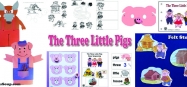 The Three Little Pigs Activities and Crafts for preschool kindergarten