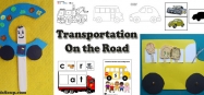 Transportation, Cars, Bus, Trucks Activities for preschool kindergarten