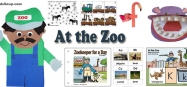 Zoo preschool and kindergarten activities, crafts, and games