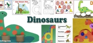 Dinosaurs activities and crafts for preschool and kindergarten