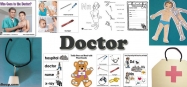 doctor and hospital crafts, activities, games for preschool and kindergarten